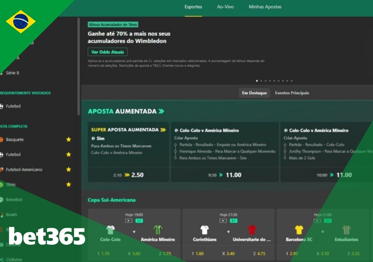 Oportunidades legais da Bet365